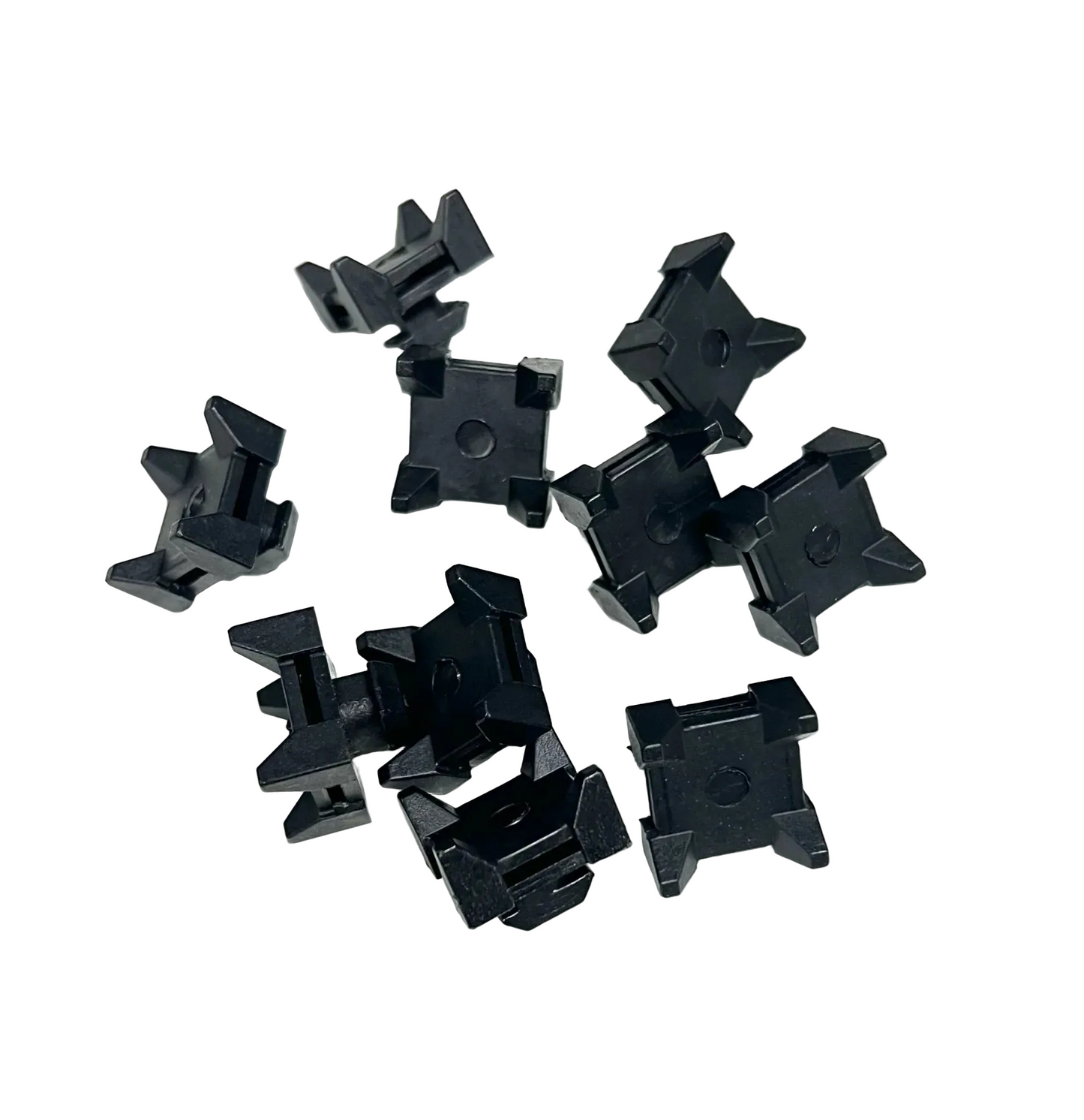 SimXPro kabelhåndteringsclips, 10 stk, lille og holdbar clips til organisering af kabler i hjemmet eller kontoret.