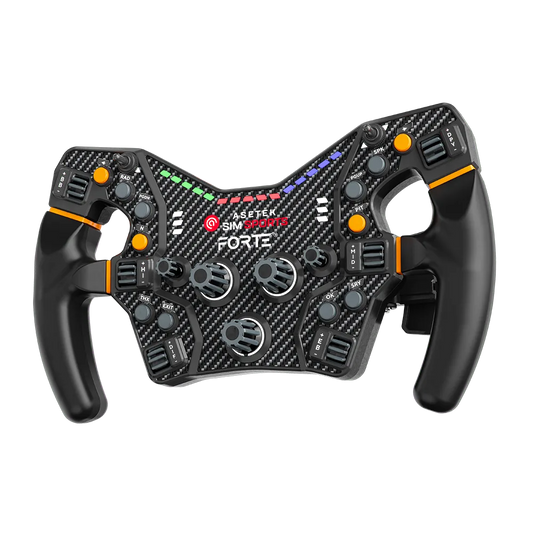 Asetek Racing Forte Formula Steering Wheel – frontvisning | MySimShop