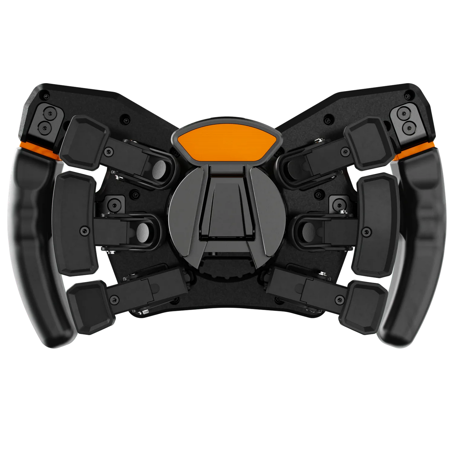 Asetek Racing magnetiske input-pedaler til rat, rustfri stål, med sort gummibelægning til simracing spil.