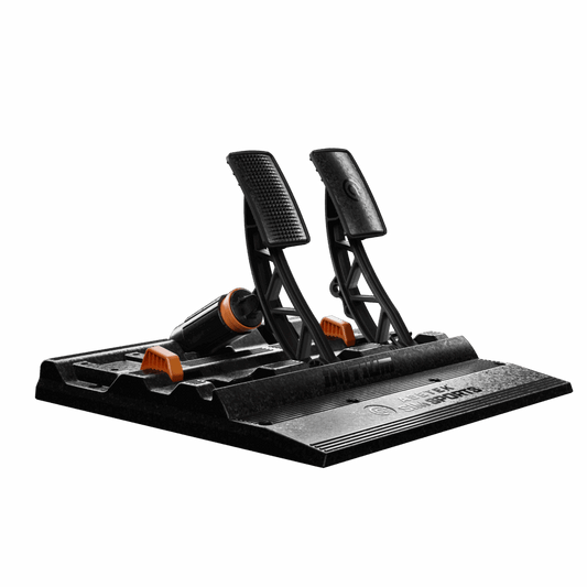 Asetek Racing Initium Pedals – bremse og gas frontvisning | MySimShop