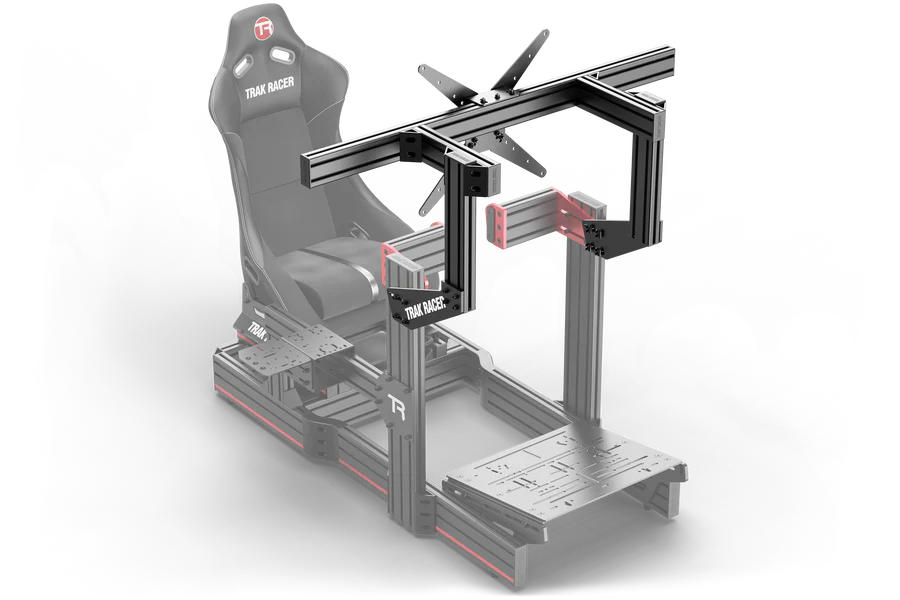 TrakRacer Large Cockpit-Mounted Single Monitor Stand