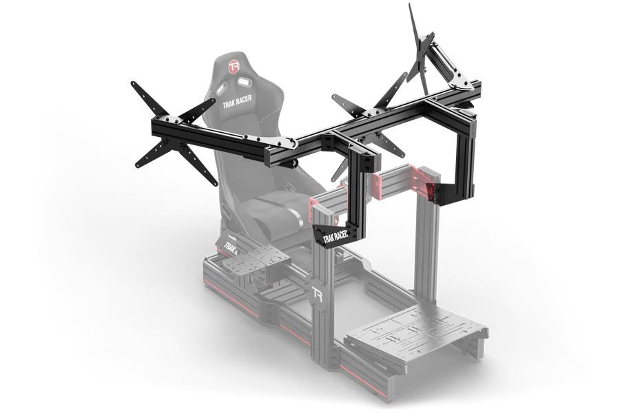 TrakRacer Large Cockpit-Mounted Triple Monitor Mount