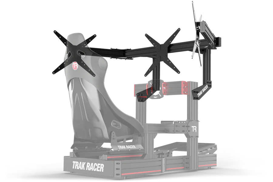TrakRacer Large Cockpit-Mounted Triple Monitor Mount