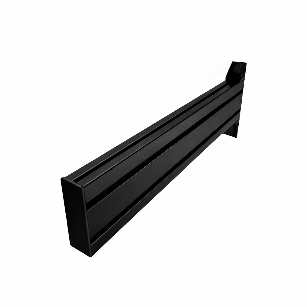 Sort SimXPro Simple Shifter profilmonteringspunkt til cykler, viser monteringspunktet til gearskifteren i et minimalistisk design