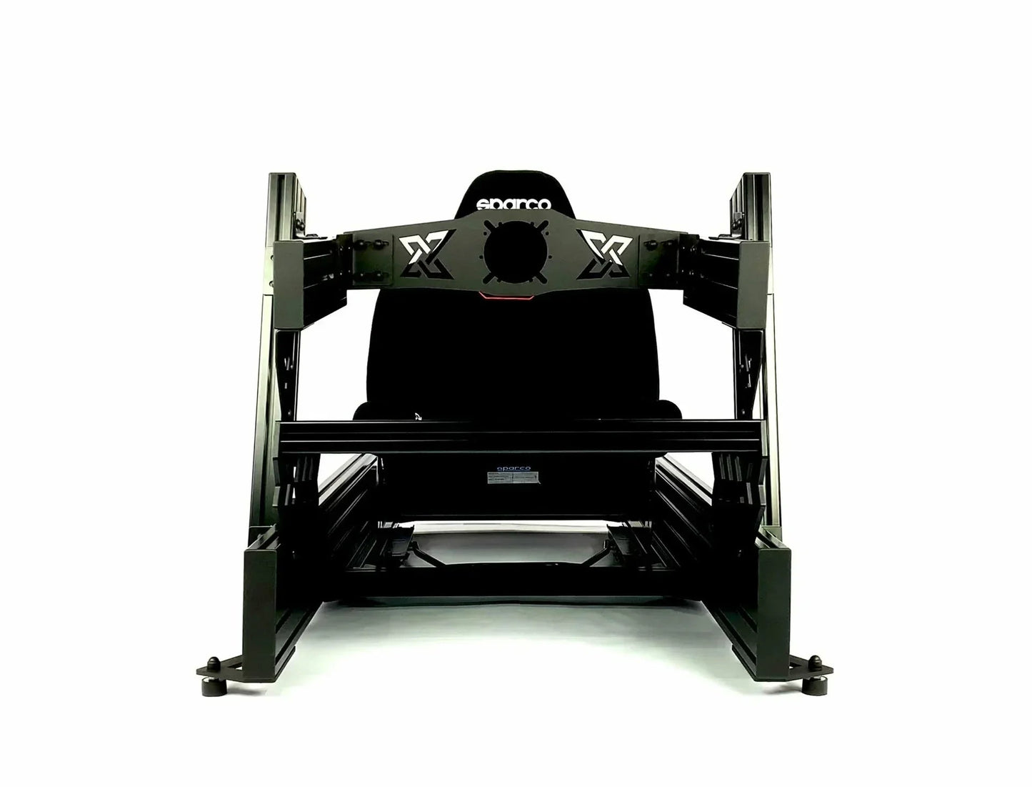 SimXPro XFR Formelracerkabine med rat- og pedaler til simracing, sort og robust for realistisk kørselsoplevelse