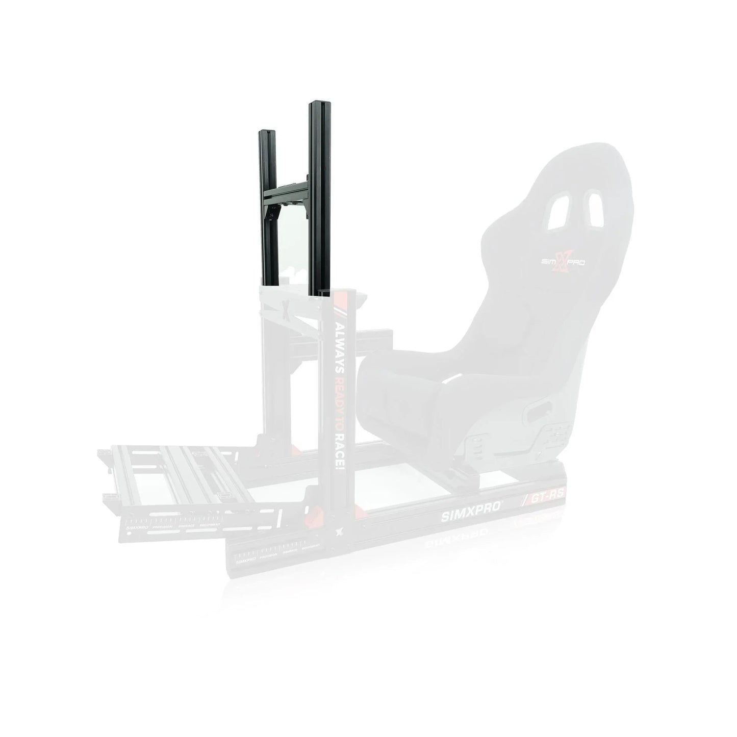 SimXPro GT-RS enkeltmonteringsholder til skærm, sort, robust design til gaming og professionelt brug