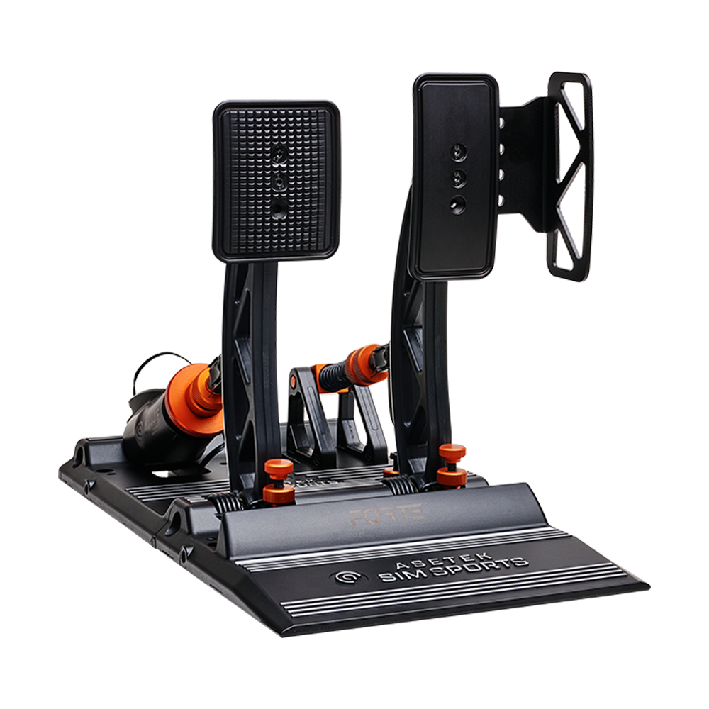 Asetek Racing universal pedal tilbehør, kraftig gummi fodstøtte til simulator pedaler, vist foran til højre uden baggrund