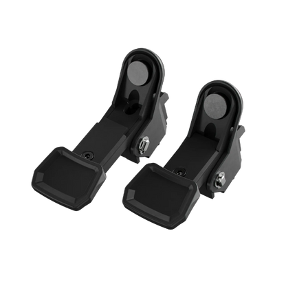 Asetek Racing magnetiske input-paneller til rat, justerbare paddle-aksler til simracing, uden baggrund.