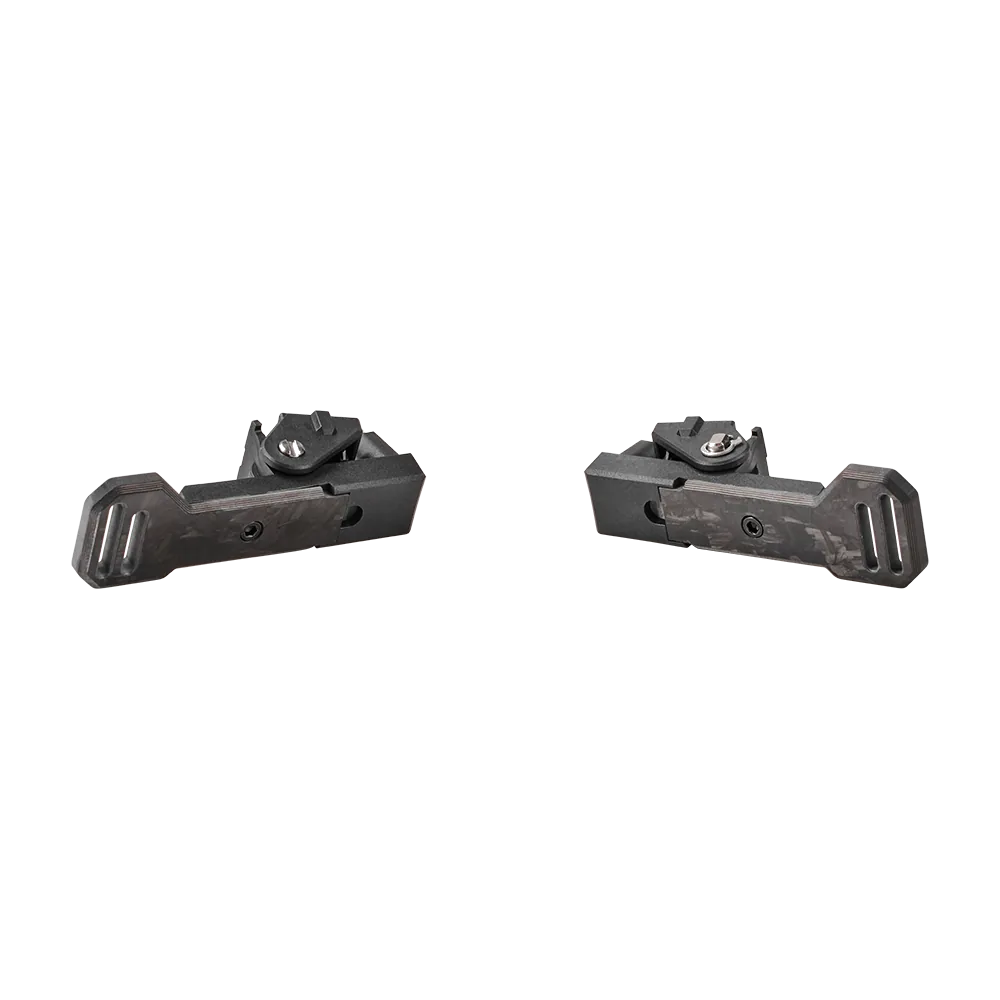 Asetek Racing carbon ratstamme paddles til bilrattet, sort og letvægts design, frontvisning uden baggrund.