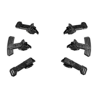 Asetek Racing carbon paddles kit til rat, sportstil og letvægts design, med sort karbonfinish og justerbare monteringer