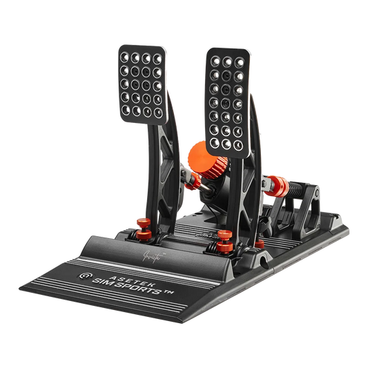 Asetek Racing Invicta Pedals THORP II – frontvisning af bremse og gas | MySimShop