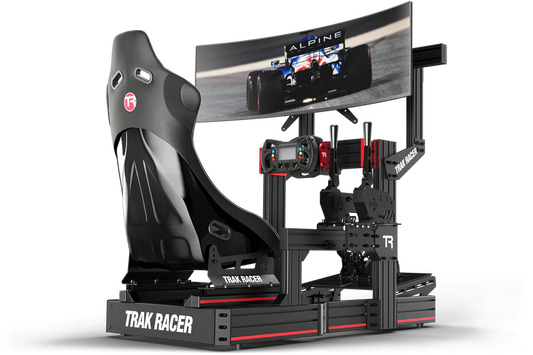 TrakRacer Large Cockpit-Mounted Single Monitor Stand