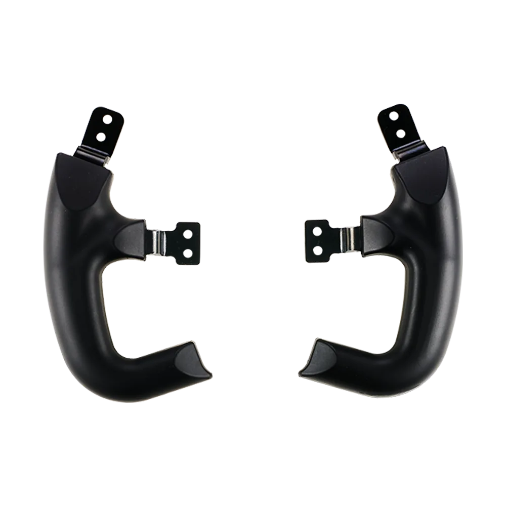 Asetek Racing LMP styrhåndtag til racerkonfiguration, sort håndtag med ergonomisk form for simracing.