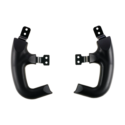 Asetek Racing LMP styrhåndtag til racerkonfiguration, sort håndtag med ergonomisk form for simracing.