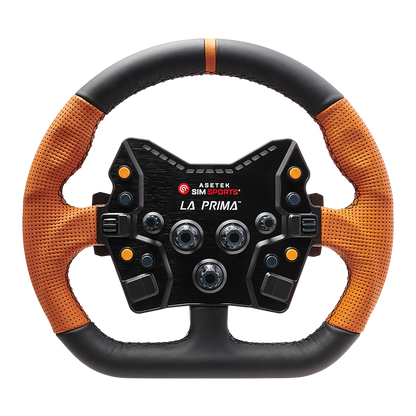 Asetek Simsports La Prima Button Box with customizable controls for rally and GT racing.