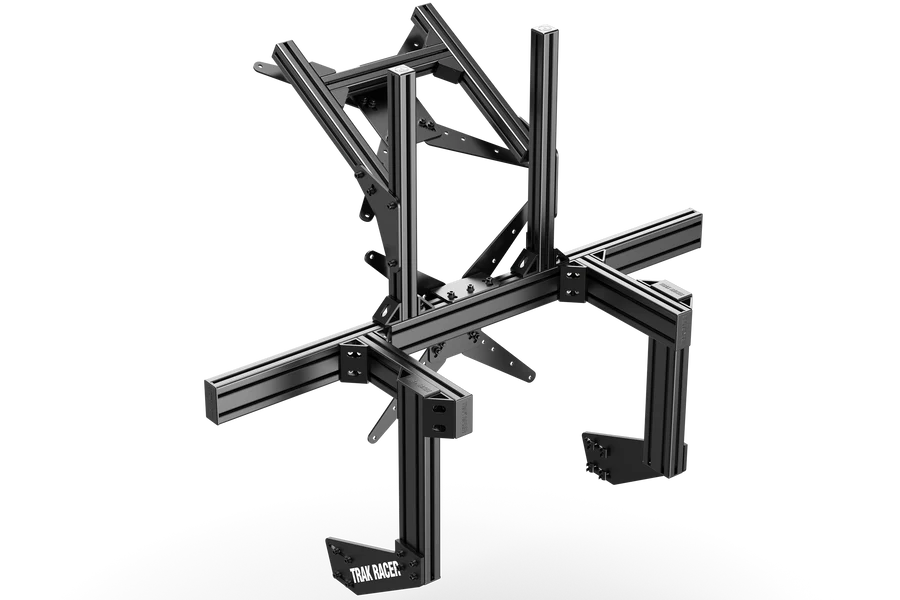 TrakRacer Large Cockpit-Mounted Dual Monitor Stand