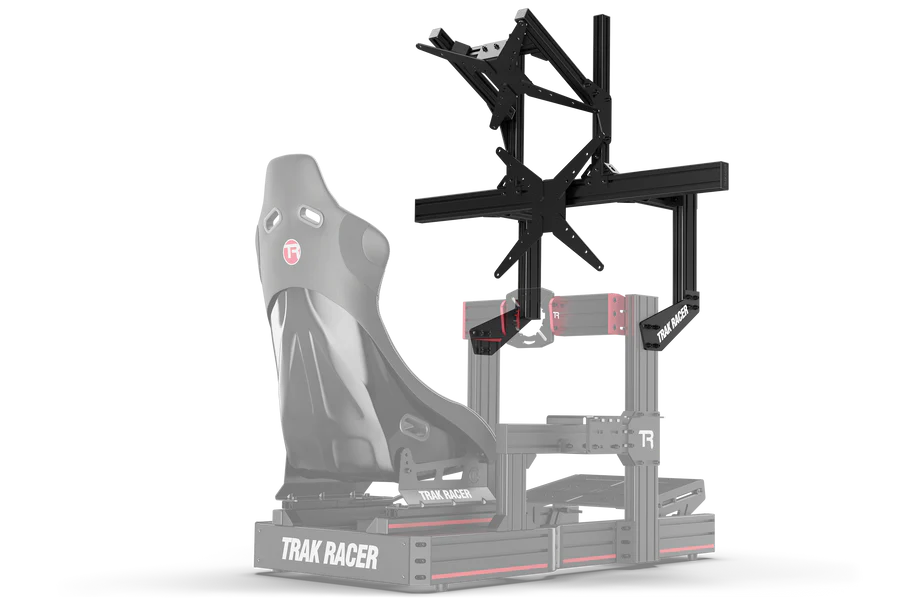 TrakRacer Large Cockpit-Mounted Dual Monitor Stand
