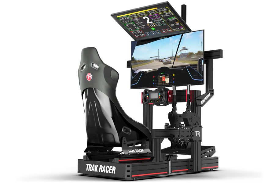 TrakRacer Large Cockpit-Mounted Dual Monitor Stand