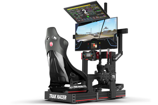 TrakRacer Large Cockpit-Mounted Dual Monitor Stand