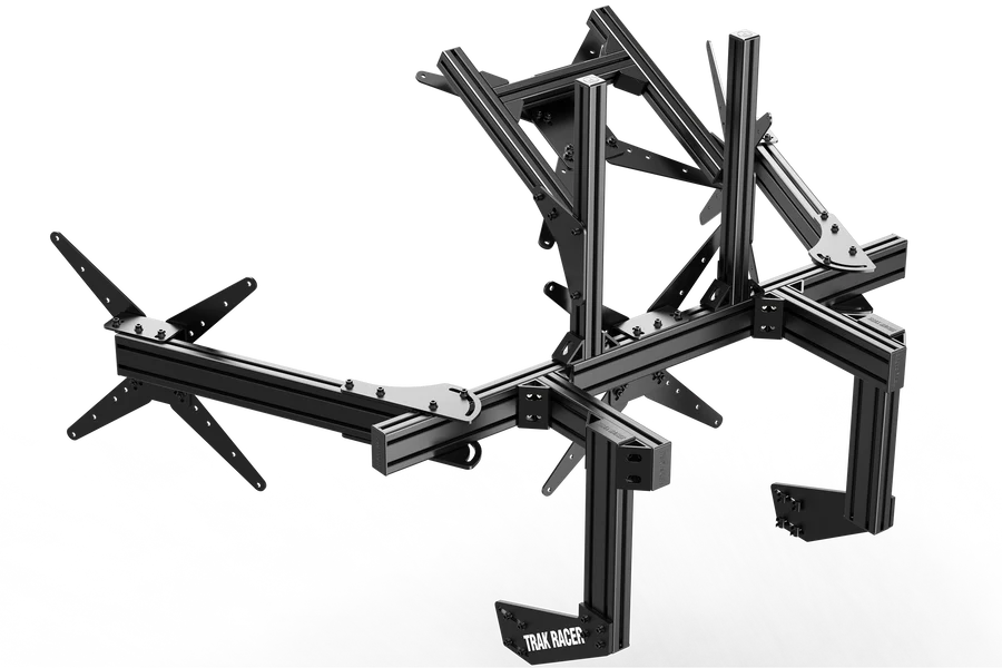 TrakRacer Large Cockpit-Mounted Quad Monitor Stand