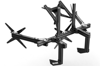TrakRacer Large Cockpit-Mounted Quad Monitor Stand