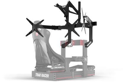 TrakRacer Large Cockpit-Mounted Quad Monitor Stand