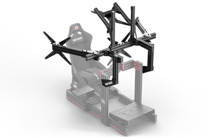 TrakRacer Large Cockpit-Mounted Quad Monitor Stand
