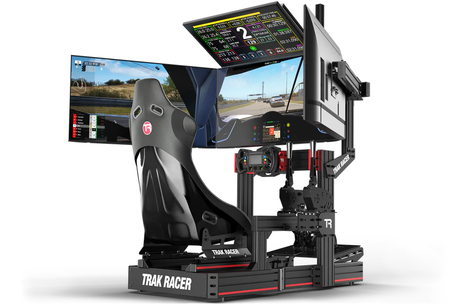 TrakRacer Large Cockpit-Mounted Quad Monitor Stand