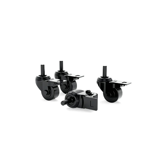 Black SIMGASM caster-wheel set arranged with four wheels and mounting hardware