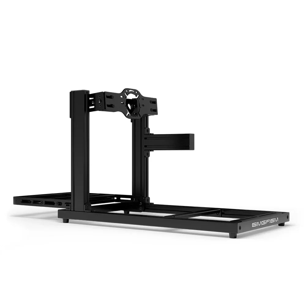 SIMGASM Hobby cockpit i sort med Front Mount, set fra siden