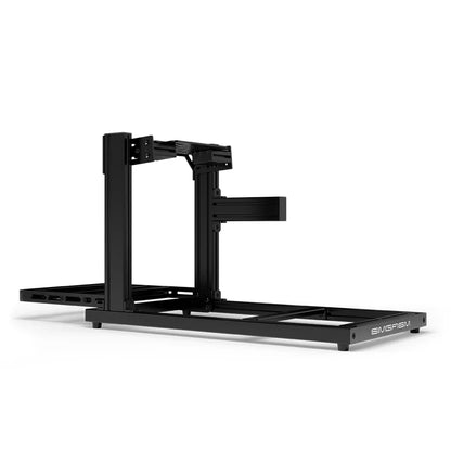 SIMGASM Hobby cockpit i sort med Bottom Mount, set fra siden