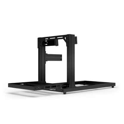 SIMGASM Hobby cockpit i sort med Side Mount, set forfra