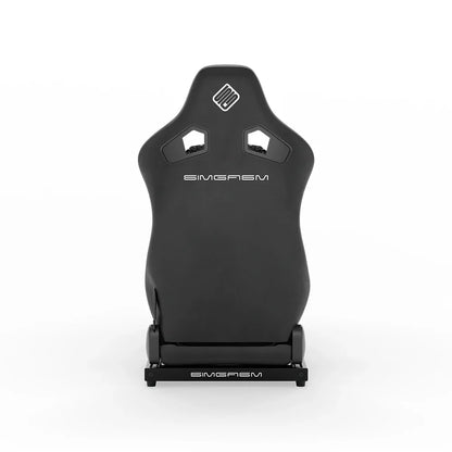 SIMGASM Hobby cockpit i sort med Core Recline-sæde, set bagfra