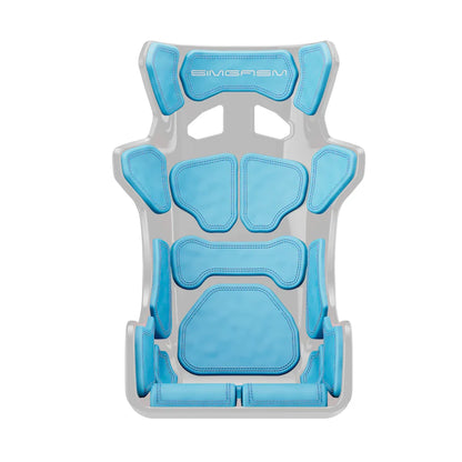 Blue Atlas GT cushion set arranged in its complete seating layout