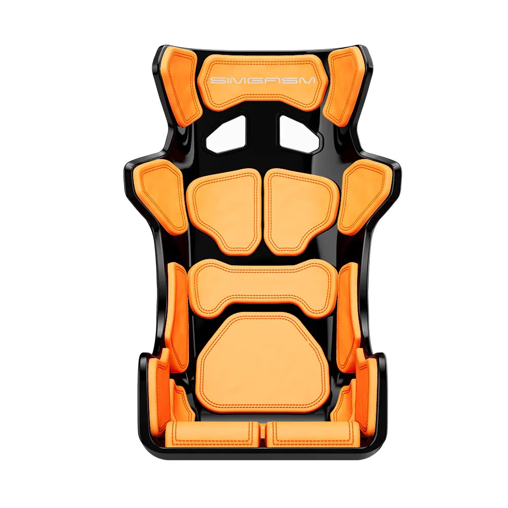 SIMGASM | Sim Racing Seat Atlas Gran Turismo - Black - Orange